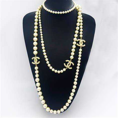 chanel pearl 5 necklace|chanel necklace online shop.